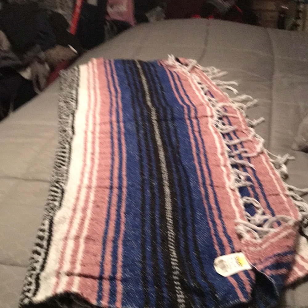 Woven blanket tribal print